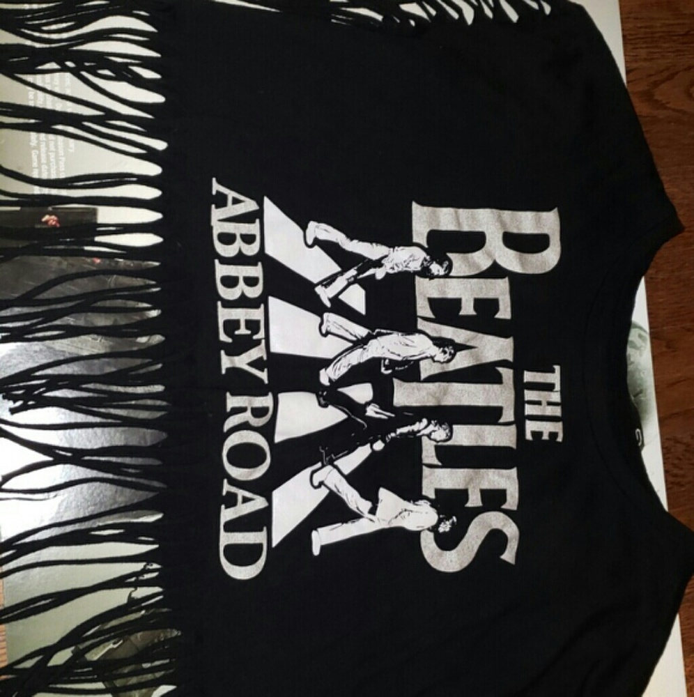 The beatles fring crop top